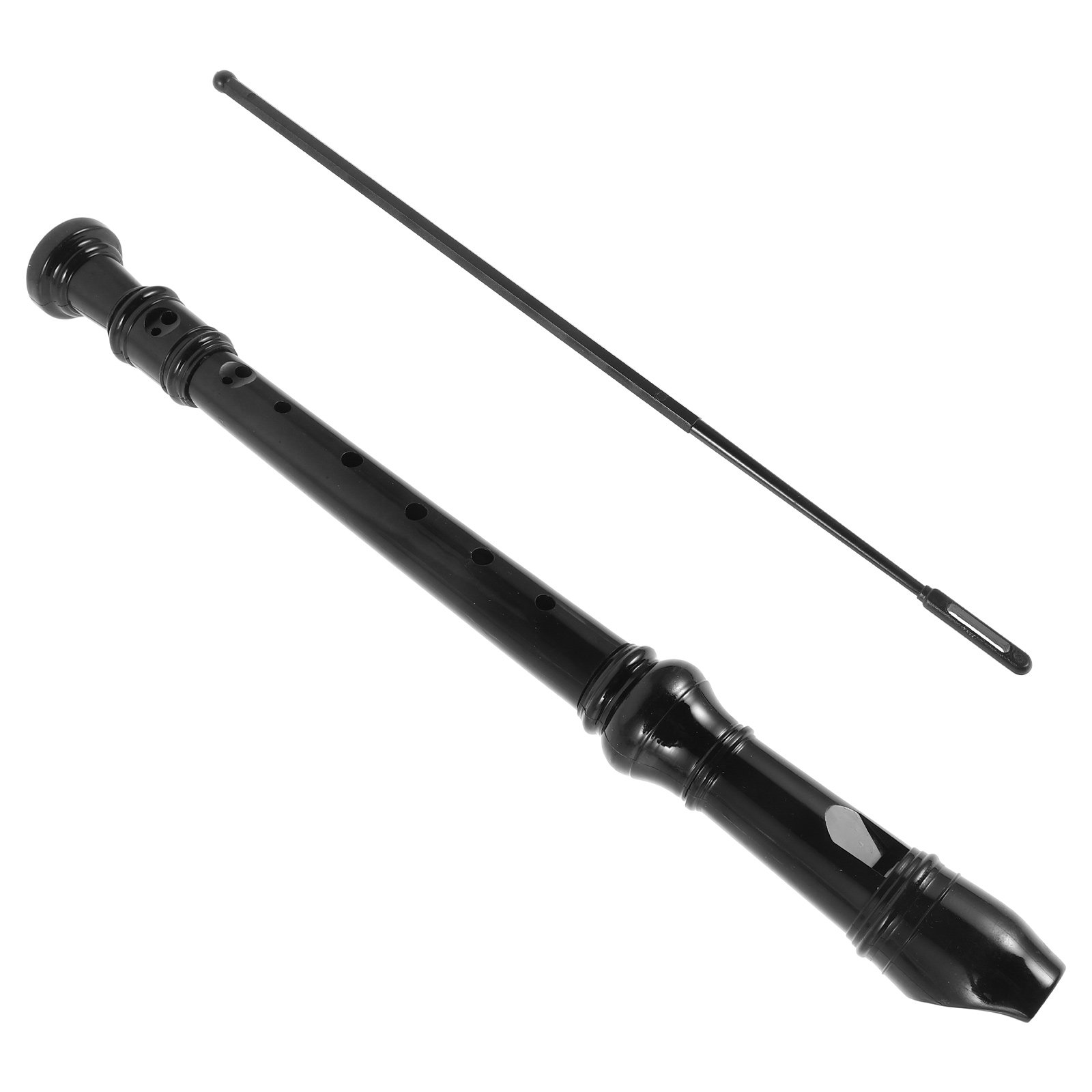 Soprano Recorder Plastic - Flûte à bec soprano transparente noire