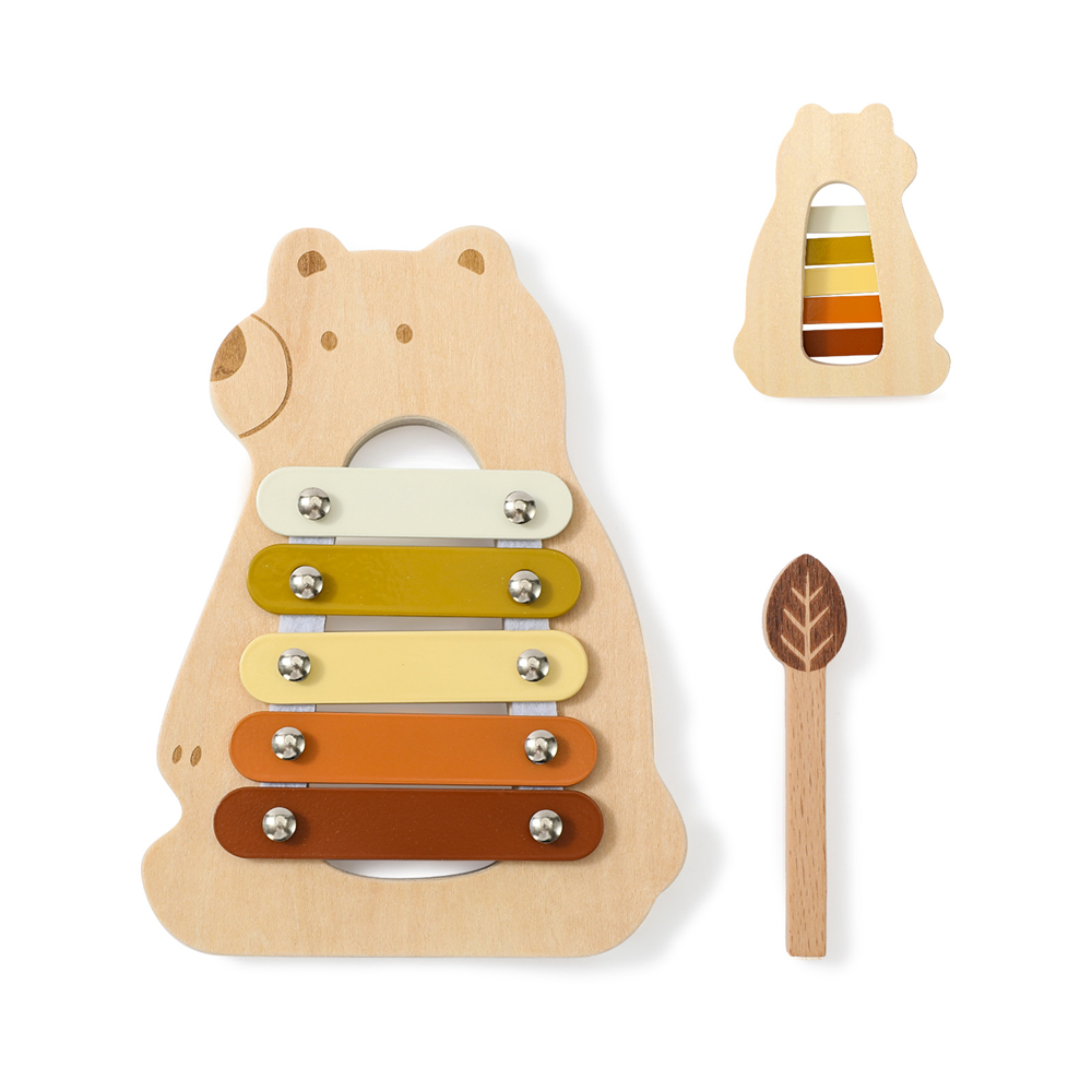Musical Instrument Harmonium - Xylophone en bois Ours avec 5