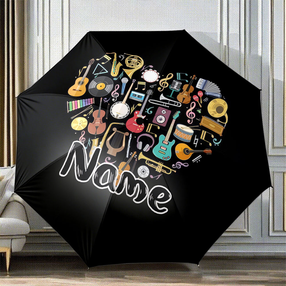 Parapluie personnalisé avec no - Musical Instrument And Names avis et prix